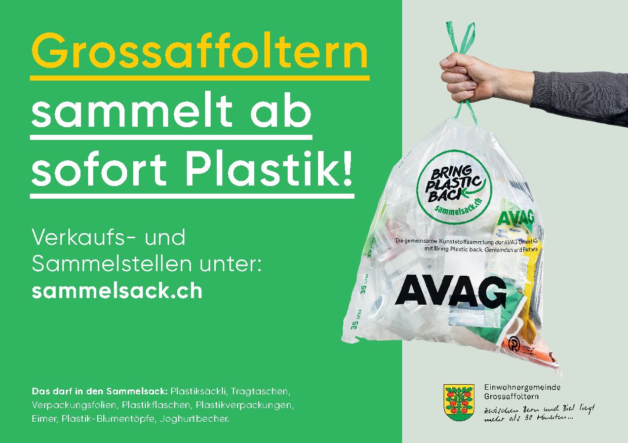 Kunststoffsammlung in Grossaffoltern